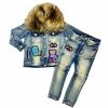 Elite Denim (kids Blue/sand Wash Denim Set)