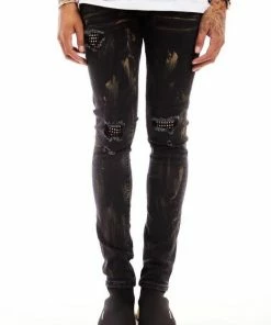 Damati Denim (Grey/gold Crystal Cut Jean) New Arrivals