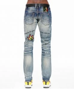 Cult Of Individuality (blue Marley Rocker Slim Belt In Shed Jean) New Arrivals