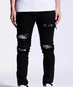 Crysp Denim (black Paisley Leo Denim Jean -110) New Arrivals