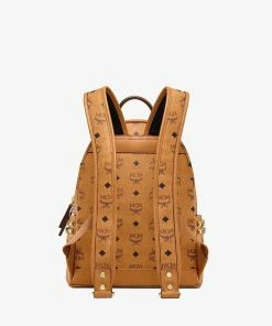 New Arrivals Mcm (cognac Medium Stark Studs Backpack In Visetos)