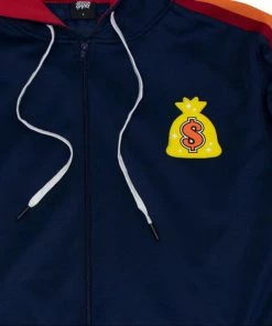 New Arrivals Bread Gang (navy/orange Track Hoodie)