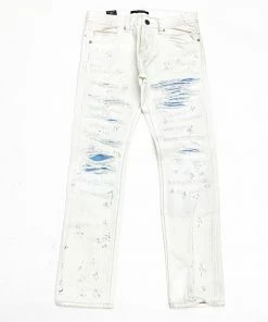 Cult Of Individuality (white/sky Blue Cut Jean)