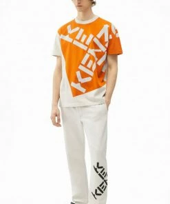 Kenzo (deep Orange Sport Big X "kenzo T-shirt)