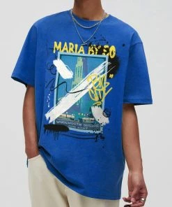 New Arrivals Maria By Fifty (royal Blue ” Big City T-shirt)