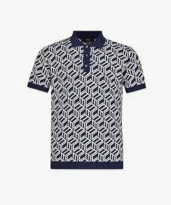 Mcm (Men’s Cubic Monogram Knit Polo)