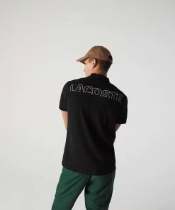 Lacoste (Mens Black Sport Cotton Blend Polo)