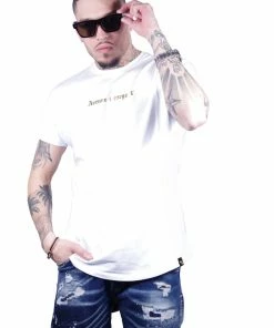 Avenue George (White /Gold Crewneck T-shirts)