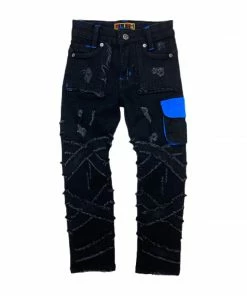 Elite Denim (kids Black/blue Gamer Jean)