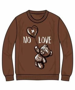 New Arrivals Retro Label (Brown “no Love Sweater)