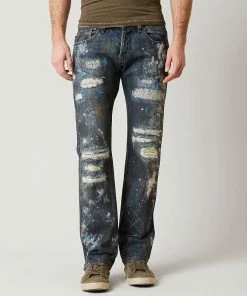 Cult Of Individuality (dark Blue/multi Cut Wash Jean)