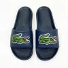Lacoste (men’s Navy/green Croc Slides)