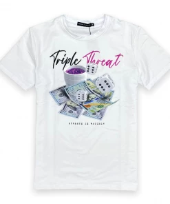 Streetz Iz Watchin Streetz Is Watchin (white “triple Threat T-shirt) New Arrivals