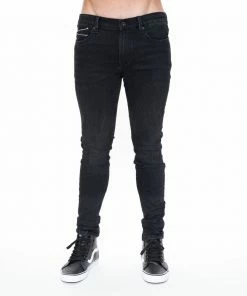 Cult Of Individuality (black/gray Wash Skinny Jeans)