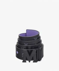 Mcm (Claus Matte M Reversible Belt 1.75” In Embossed Leather)