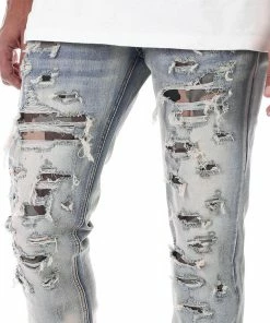 Kdnk (blue Camo Under Patch Wed Jean) New Arrivals 7 Kdnk (blue Camo Under Patch Wed Jean) New Arrivals