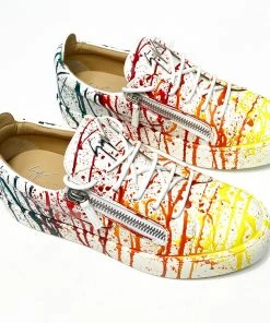 GIUSEPPE ZANOTTI (Bianco Sport Frankie Low Top Sneaker)