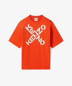 New Arrivals Kenzo (orange Sport Big X "kenzo T-shirt)