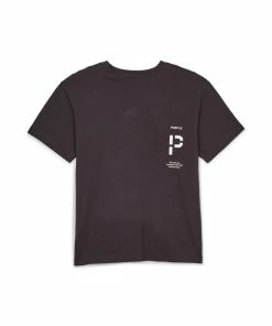 Purple Brand ( Black Jersey Stencil P T-shirt) New Arrivals