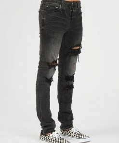 ARTMEETSCHAOZ (grey/black Wash Jeans )