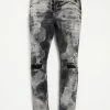 ARTMEETSCHAOZ Artmeetschaos (charcoal Bleach Cut Jean)