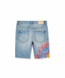 Purple Brand (multicolor Ur Tie Dye Indigo Short)