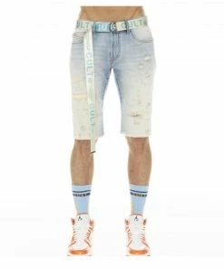 Cult Of Individuality (blue Scars Rocker Stretch Short) New Arrivals