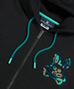 New Arrivals Psycho Bunny (men’s Black Howgate Camo Hoodie)