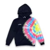 Purple Brand (French Terry Black Multi Tie Dye Hoodie) New Arrivals