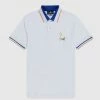 Psycho Bunny (white Mens Leo Outline Bunny Polo)