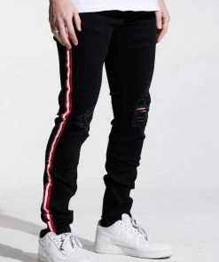 Karter (black/red Stripe Cut Wash Jean) New Arrivals