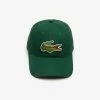 Lacoste Mens Big Croc Gabardine Cap (green 132)