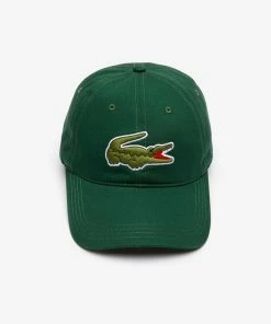 Lacoste Mens Big Croc Gabardine Cap (green 132)