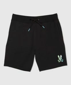 New Arrivals Psycho Bunny (mens Black Hindes Sweat Short)