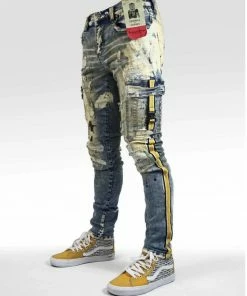 Industrial Indigo (blue/yellow Stripe Jean)