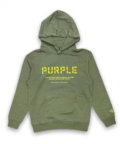 Purple Brand (French Terry Military Stencil Logo Hoodie) New Arrivals