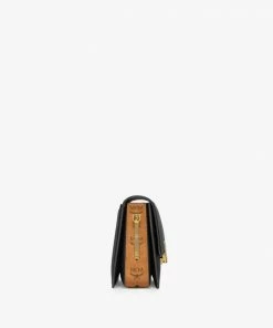 Mcm (black Shoulder Bag In Visetos Leather Block Bag) New Arrivals