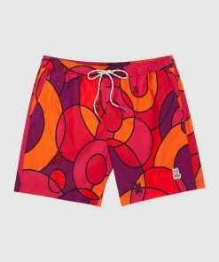 Psycho Bunny (mens Bright Fuschia Darwin Swim Short) New Arrivals