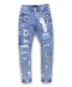 New Arrivals Purple Brand (faded Indigo Paint Repair Jean)
