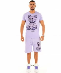 Avenue George (purple Teddy Bear Short Set)