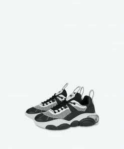 New Arrivals Moschino (black/white Mesh Bubble Teddy Shoes)