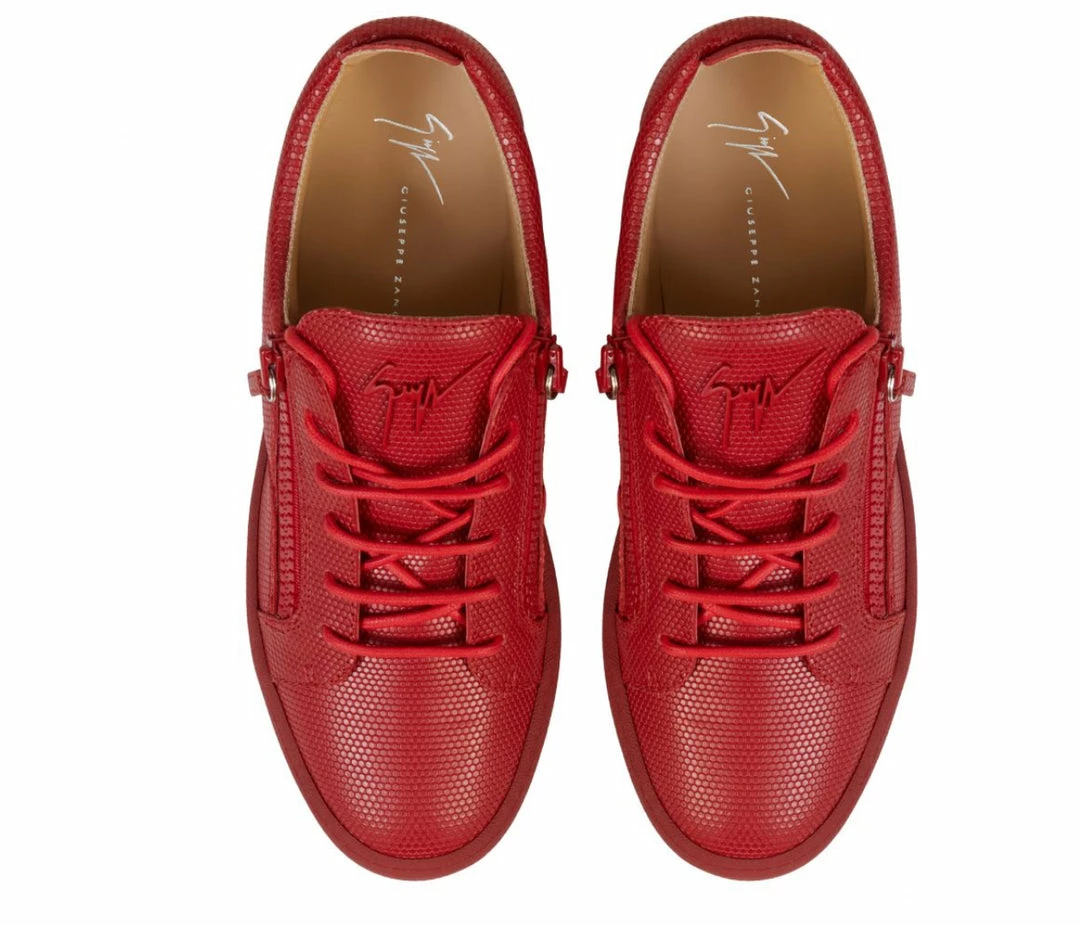 Giuseppe Zanotti (red Leather Low Top Sneakers) 4 Giuseppe Zanotti (red Leather Low Top Sneakers)