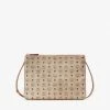 MCM (Cream Crossbody Pouch In Visetos Original) New Arrivals