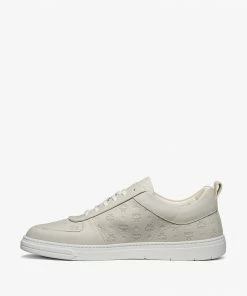 New Arrivals Mcm (Men’s Grey Sustainable Terrain Lo Sneakers In Monogram Leather)