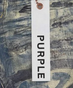 Purple Brand (blue Indigo Brush Stroke Repair Jean)
