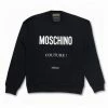 Moschino (black Cotton Sweatshirt With Logo)