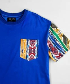 New Arrivals Coogi Australia (royal Blue Og Patch Work Crewneck T-shirt)