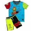 New Arrivals Elite Denim (kids Blue/green Shorts Set)