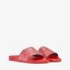 Mcm (Men’s Red Diagonal Monogram Rubber Slides)