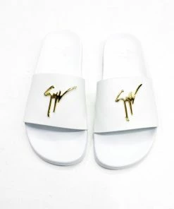Giuseppe Zanotti (female White/gold Brett Slide)